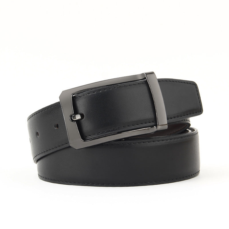 Microfiber Pin Buckle Belt Men's All-match Casual Cowhide Belt GO Buy