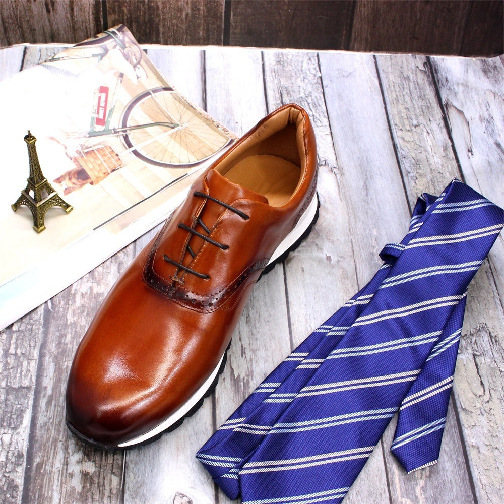 Breathable And Non Slip Leather Men Shoes GO Buy