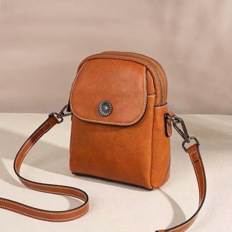 Women's Fashion Leather Messenger Bag GO Buy