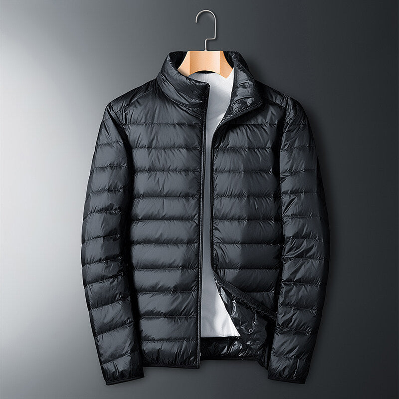 Autumn And Winter Men's Stand Collar Lightweight Down Jacket Gobuy Fashion