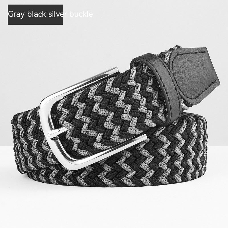 Woven Leather Belt Men's Pant Women's Jeans GO Buy