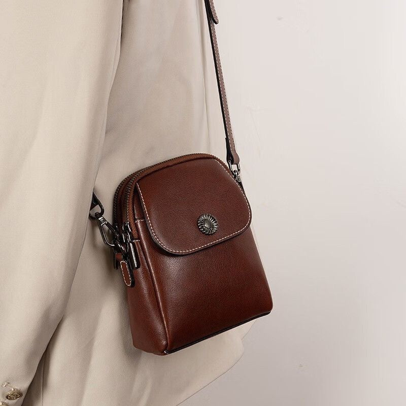 Women's Fashion Leather Messenger Bag GO Buy