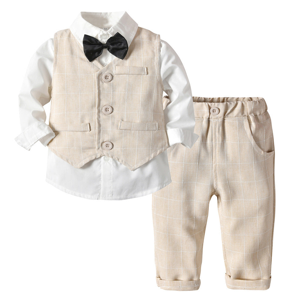 Boys Autumn Clothing Children's Suit Three-piece Set GO buy