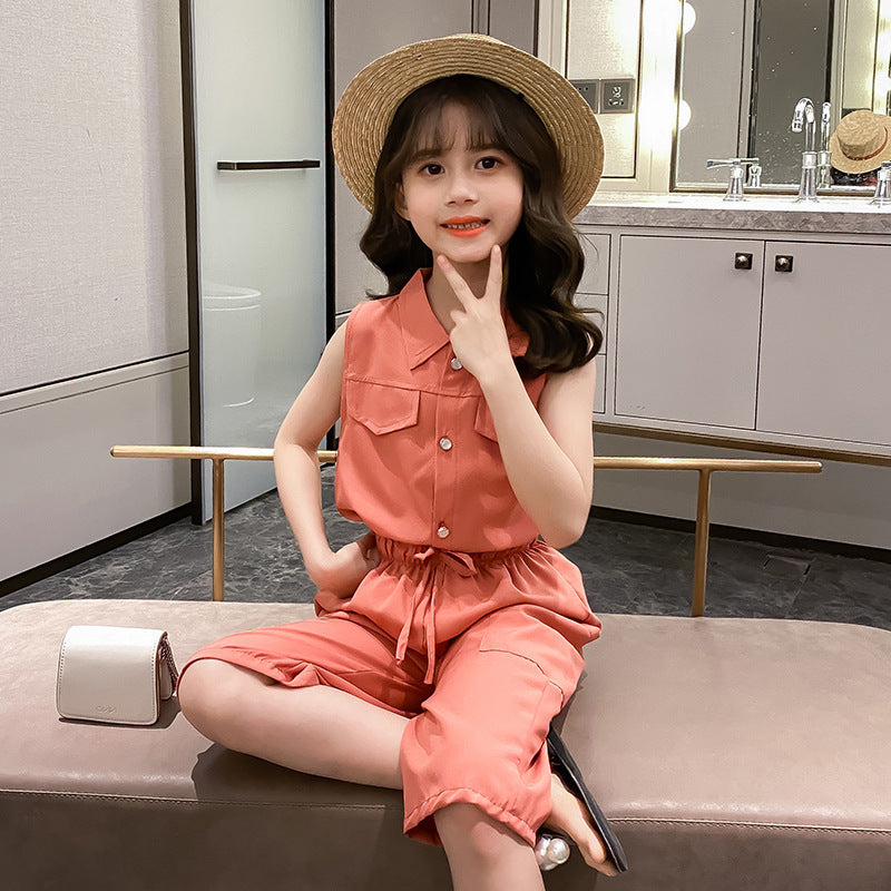 Two-piece Suit Girl Western Style Children Tooling Fashionable Princess GO buy