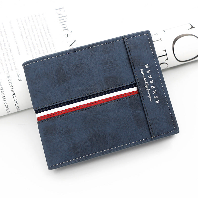 Large Capacity Tri-fold Bag Coin Bag Card Slots ID Card Wallet GO Buy