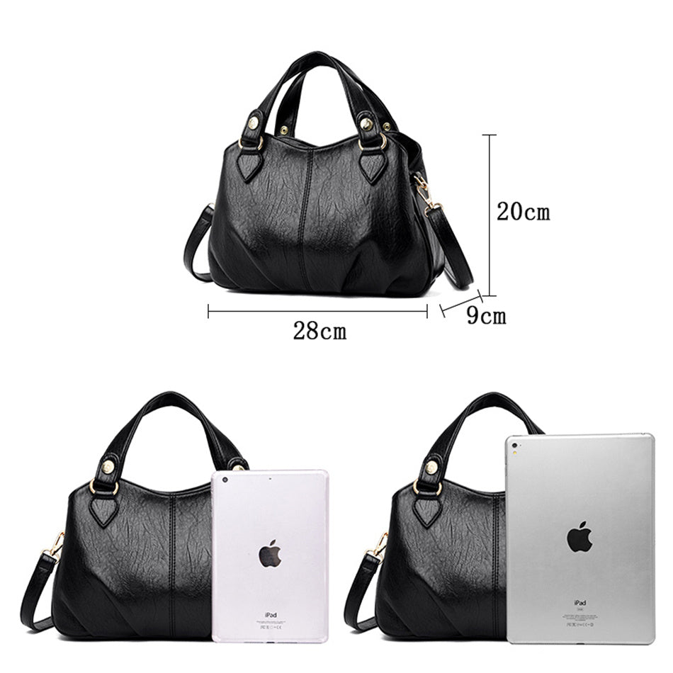 Multifunctional Handbag Sheepskin Stitching One-shoulder Messenger Bag GO Buy