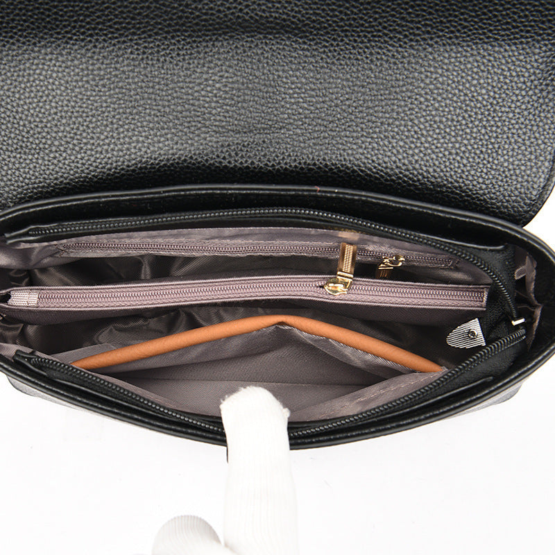 Button Fashion Lady's Diagonal Shoulder Bag GO Buy