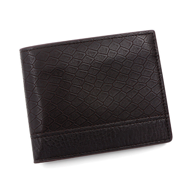 Men's Fashion Large Capacity Embossed Snake Pattern Wallet GO Buy