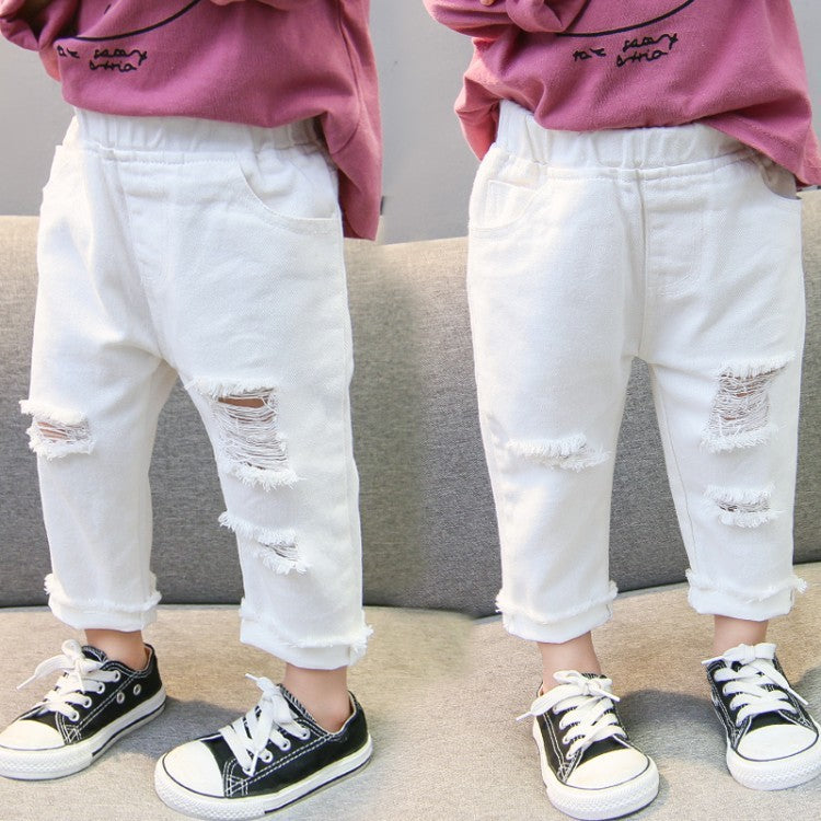 Baby girl ripped jeans GO buy