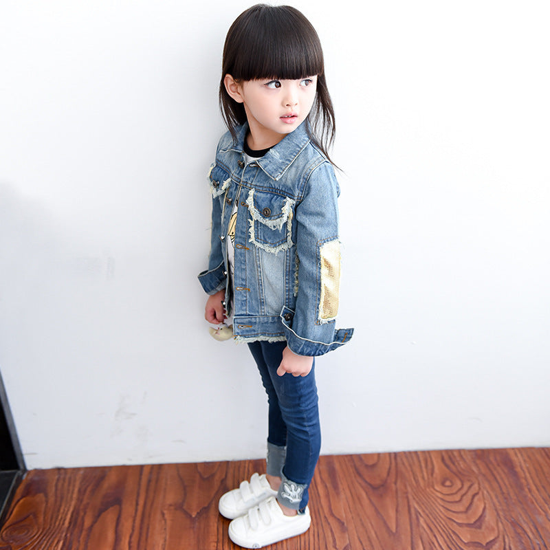 Coat Long-sleeved Korean Style Middle-aged Baby Cardigan GO buy