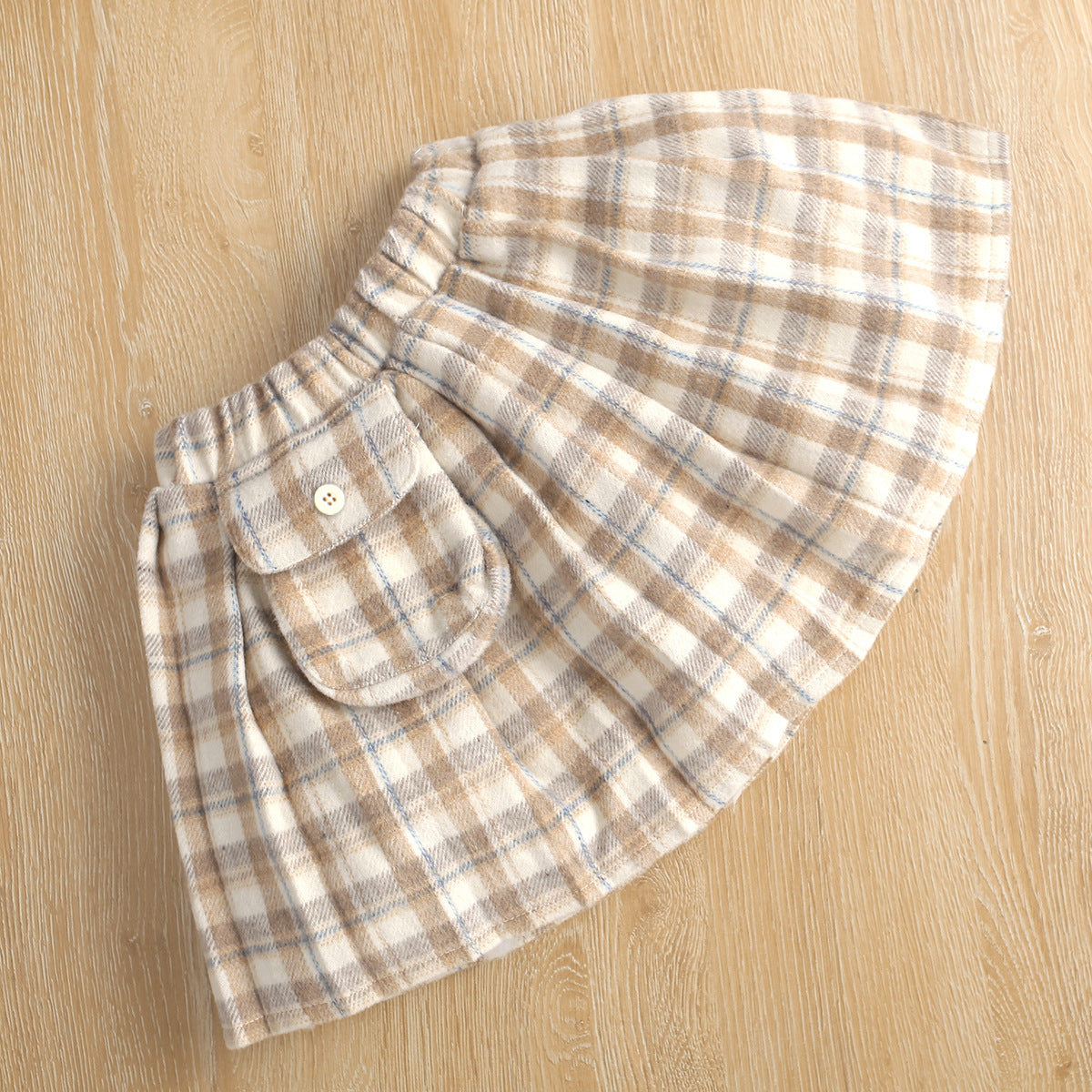 Sweater Knitted Bottoming Shirt Plaid Skirt Two Piece Set GO buy