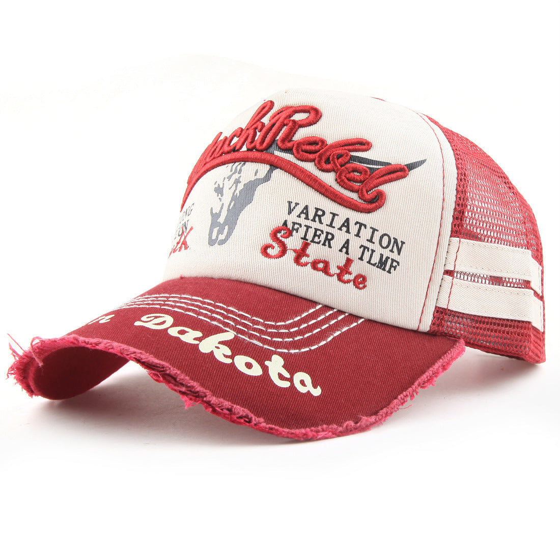 Women's Summer Washed Bull Head Embroidered Baseball Cap Gobuy Fashion