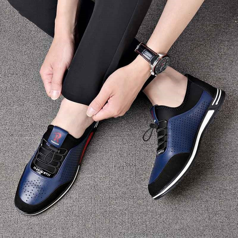 One-legged Casual Men's Soft-soled Leather Shoes GO Buy