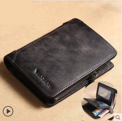 Cross Border New Leather Men's Wallet GO Buy