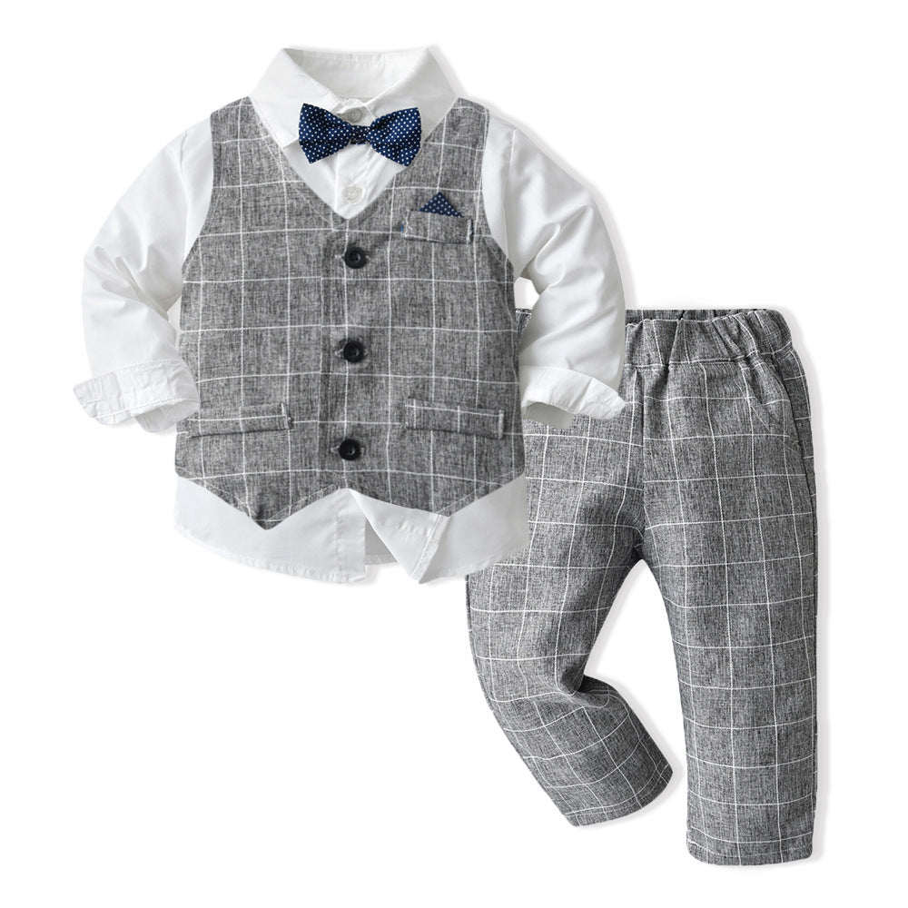 Boys Autumn Clothing Children's Suit Three-piece Set GO buy