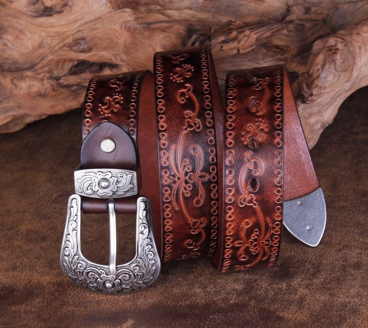 Jeans Belt Head Layer Cowhide Belt GO Buy