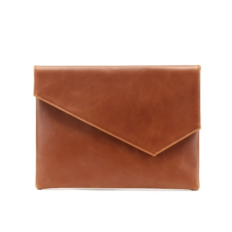 Leather Upgraded Men's Style Business Casual Fashion Hand-held Envelope File Bag GO Buy