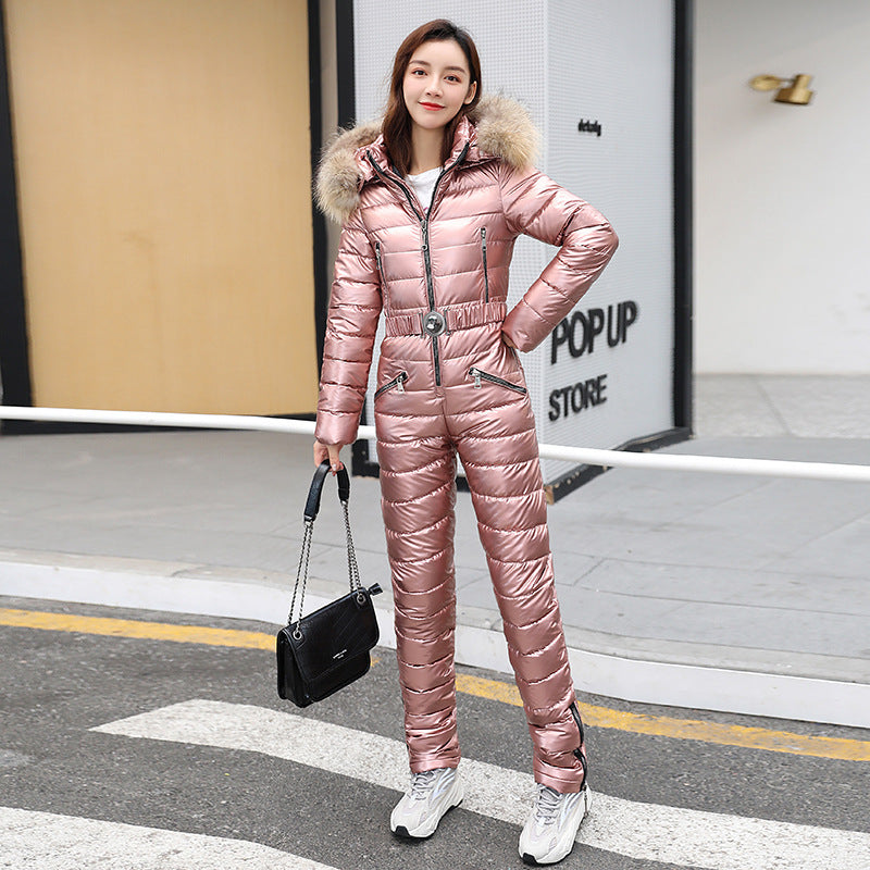 Women's Waist Slimming Two-piece Cotton-padded Jacket GO buy
