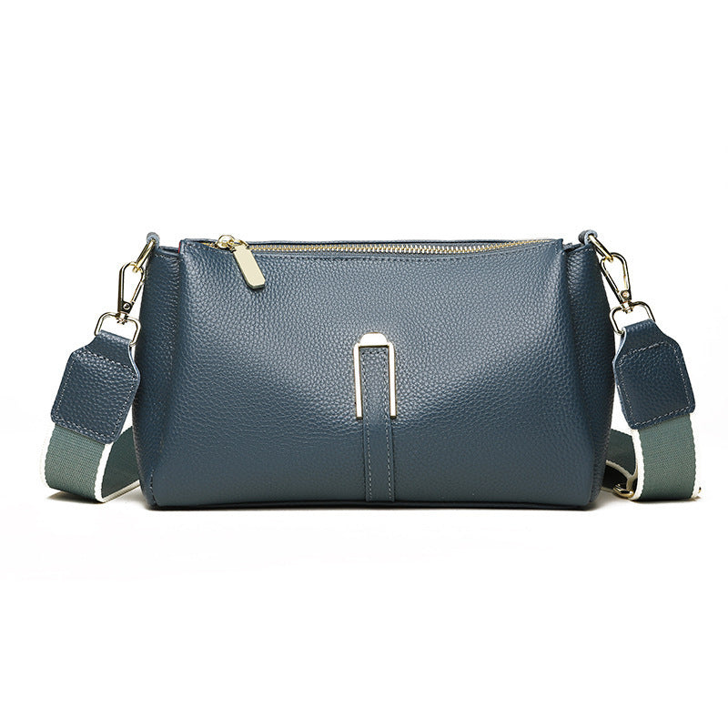 Women's Fashion Large Capacity First Layer Cowhide Messenger Bag GO Buy