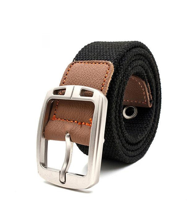 Canvas belt men's and women's pin buckle belt GO Buy