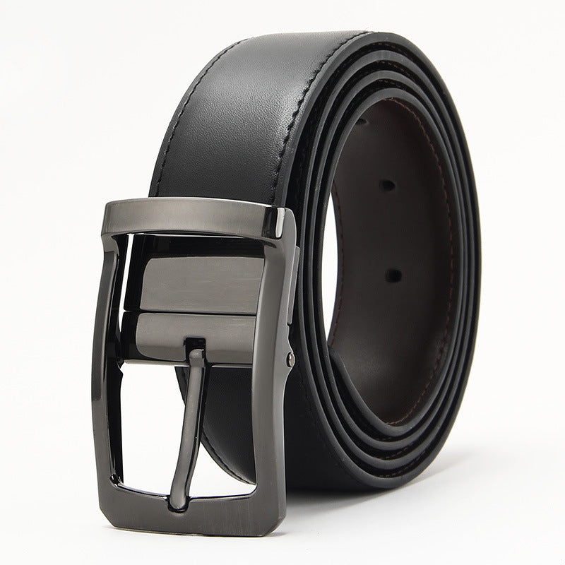 Microfiber Pin Buckle Belt Men's All-match Casual Cowhide Belt GO Buy