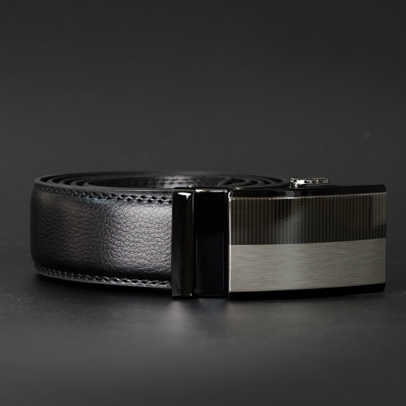 Men's two-layer cowhide belt belt GO Buy