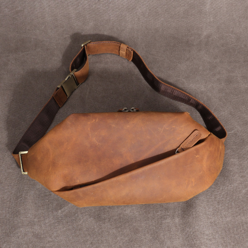 Multifunctional Waist Pack Cowhide Outdoor Riding GO Buy