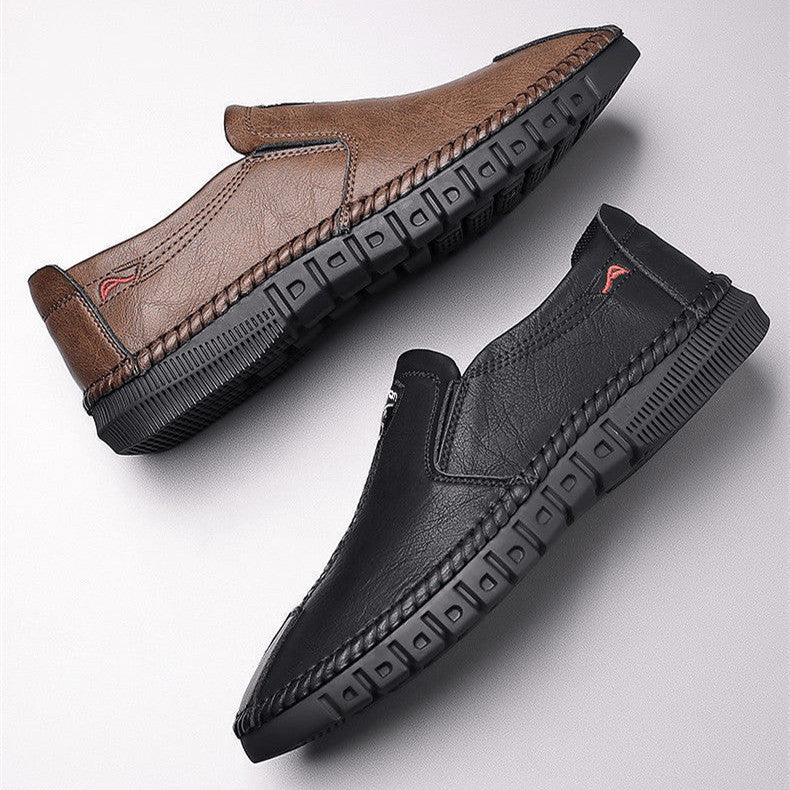 Young Men's Business Soft-soled Casual Genuine Leather Shoes GO Buy