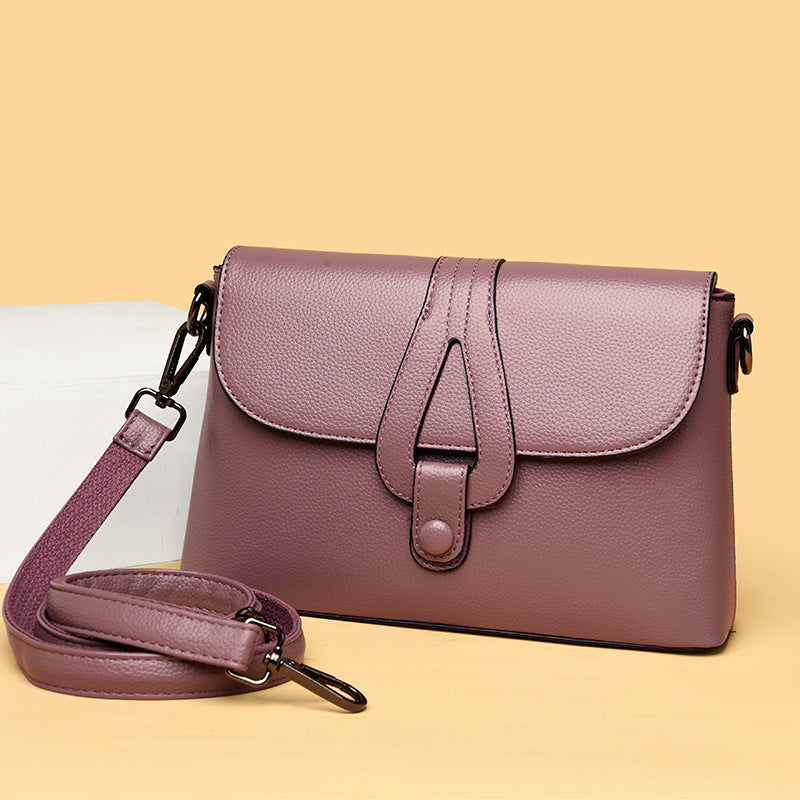 Button Fashion Lady's Diagonal Shoulder Bag GO Buy