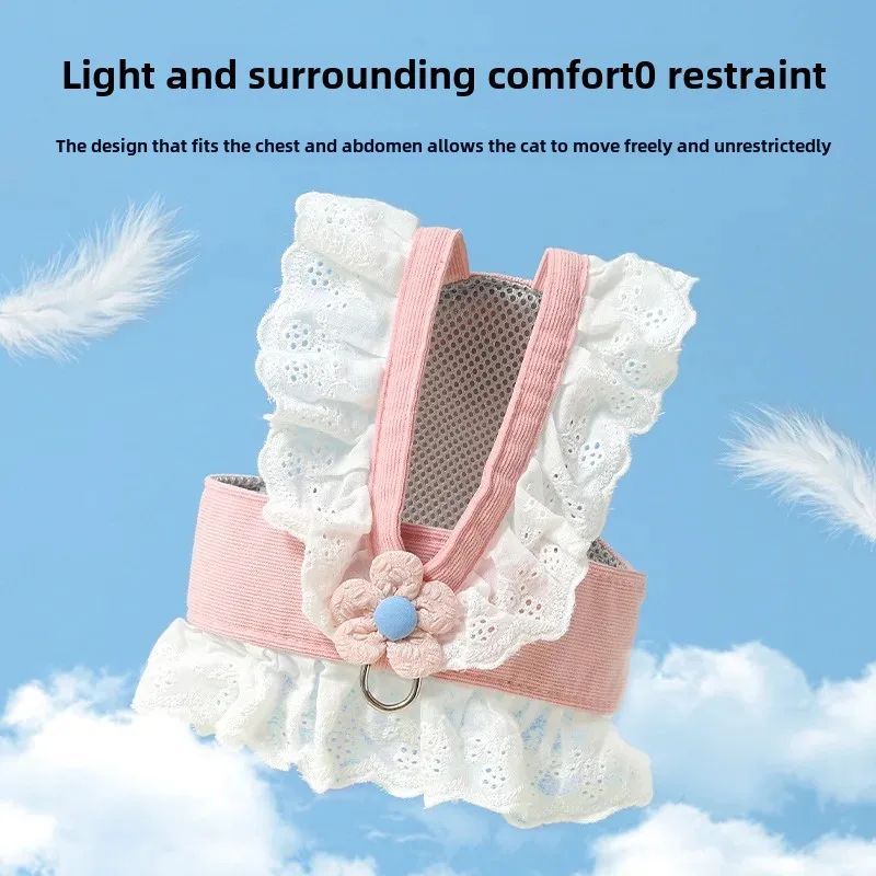 Pet Leash Dog Collar Summer Clothes For Cats And Dogs Baby Dog Safety Rope Back Strap Dog Walking Rope Special For Puppies GO Buy