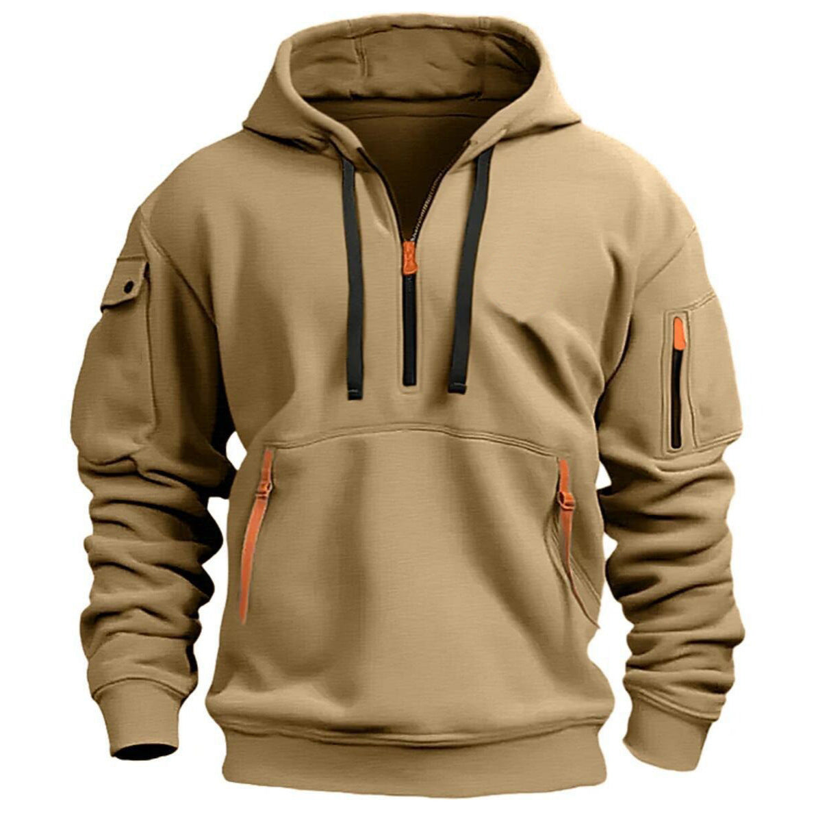 Cotton Dropped Shoulder Hooded Sweatshirt Men's Women's Plus Size Loose Pullover Fashion Sweatshirt GO buy