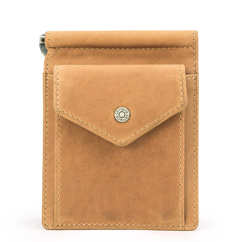 Retro Crazy Horse Cowhide Multifunctional Card Bag GO Buy