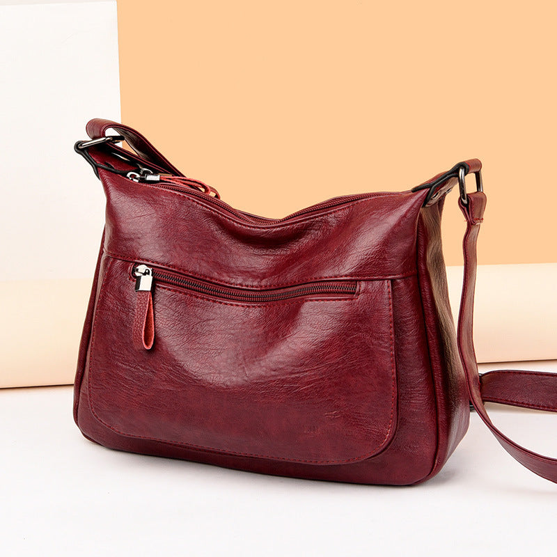 High Quality Soft Faced Large Capacity Women's One Shoulder Messenger Bag GO Buy