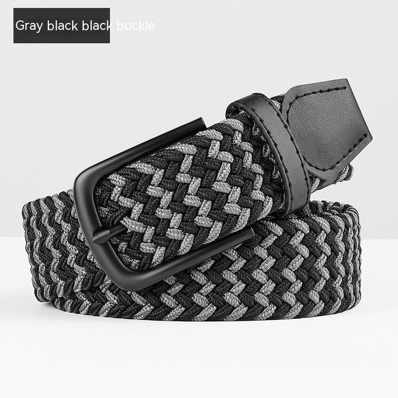 Woven Leather Belt Men's Pant Women's Jeans GO Buy