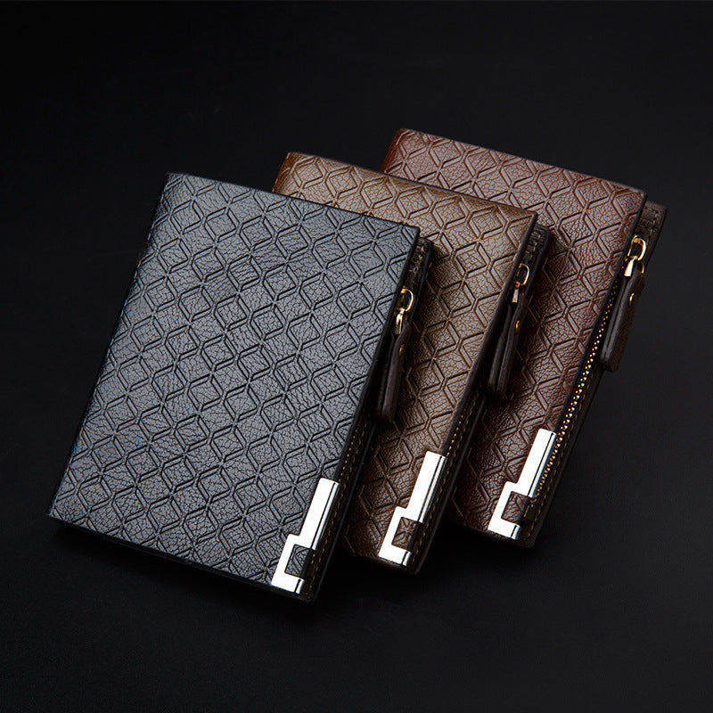 Multifunctional Zipper Business Youth Card Case Student Wallet GO Buy