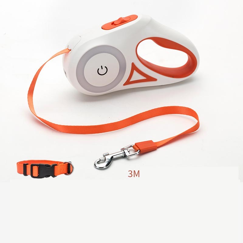 Dog Leash Retractable Leash And Dog Collar Spotlight Automatic Pet Dog Cat Traction Rope For Small Medium Dogs Pet Product Gobuy Fashion