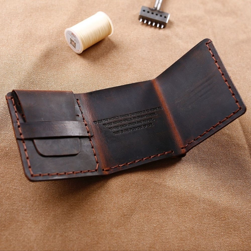 Tri-fold personalized retro wallet GO Buy