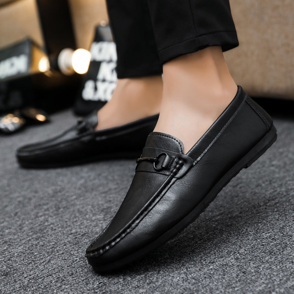 Casual Men's Solid Color Synthetic Leather Shoes Gobuy Fashion