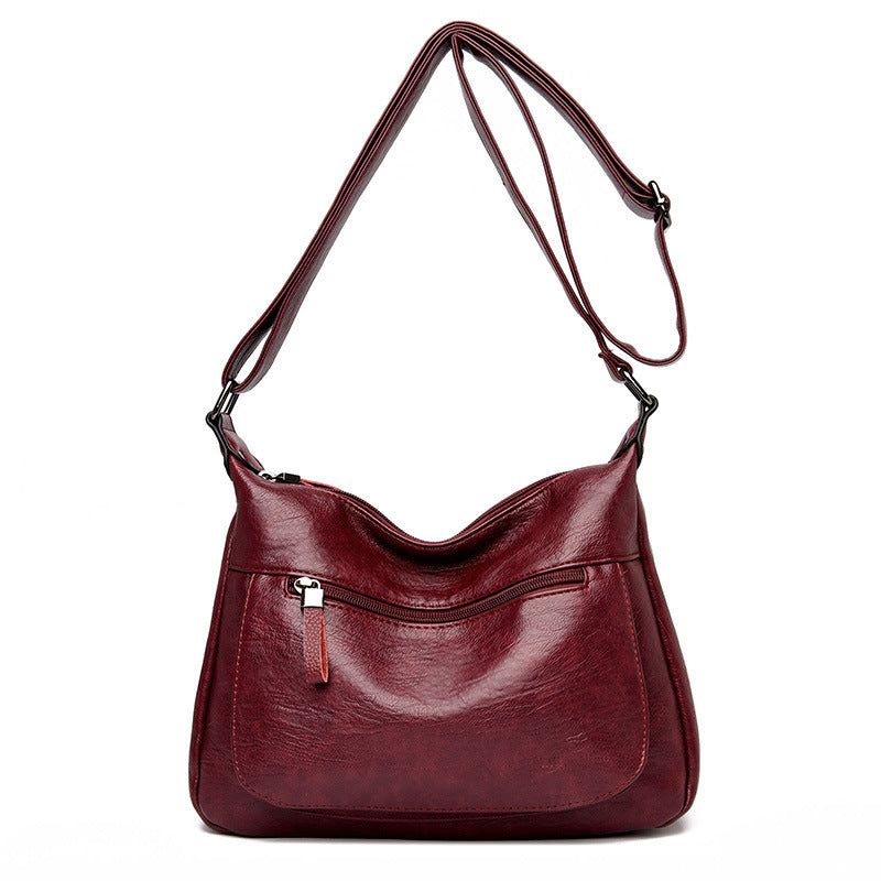 High Quality Soft Faced Large Capacity Women's One Shoulder Messenger Bag GO Buy