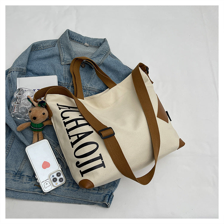 Women's Casual Large-capacity Canvas Shoulder Messenger Bag GO Buy