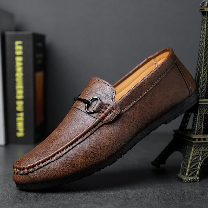 Casual Men's Solid Color Synthetic Leather Shoes Gobuy Fashion