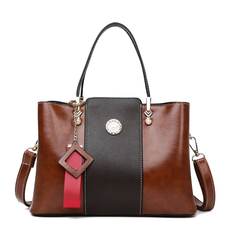 Three-layer Soft Leather Shoulder Messenger Bag GO Buy