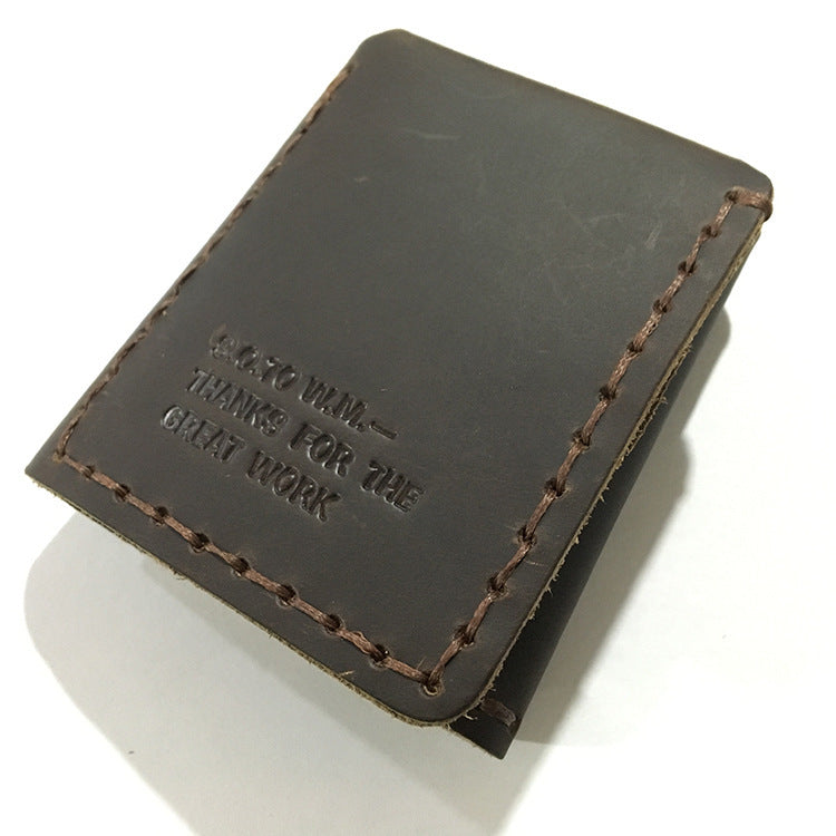 Tri-fold personalized retro wallet GO Buy