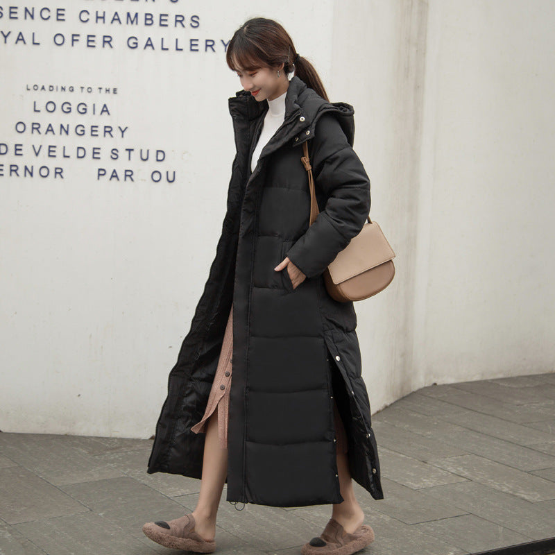 Women's Down Padded Jacket Mid-length Over-the-knee Padded Jacket GO buy