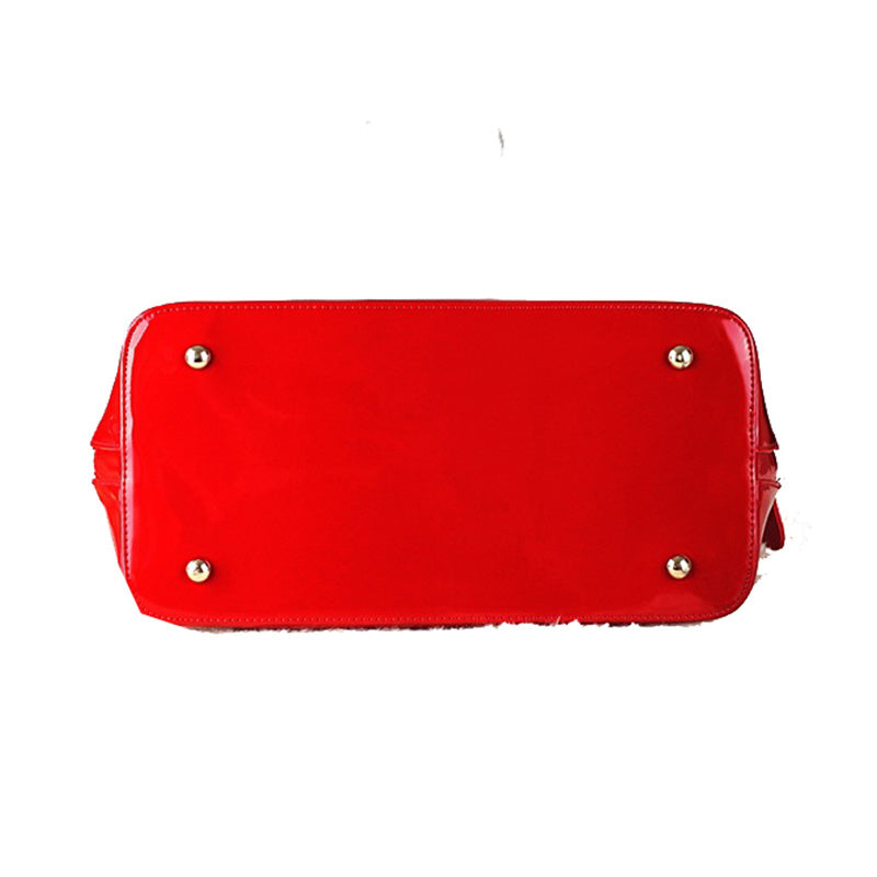 High-grade Patent Leather Shiny Shell Bag All-match One-shoulder Messenger Women's Wedding Handbag Women GO Buy