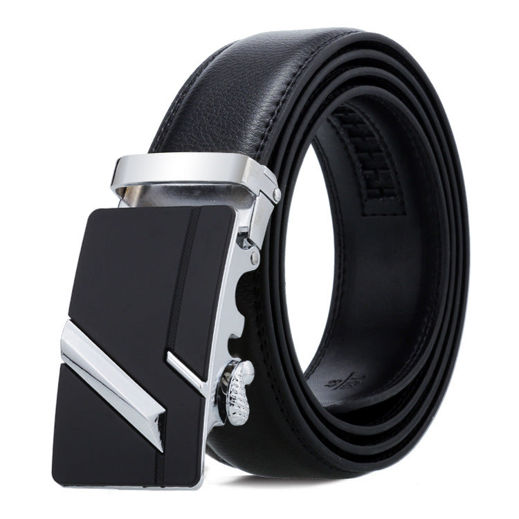 Men's Belt Automatic Buckle Business Trouser Belt GO Buy