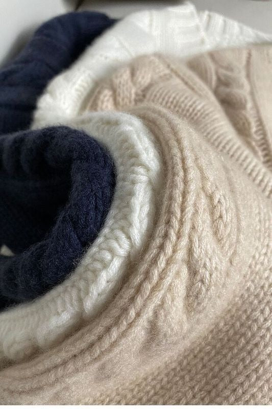 Women's Cashmere Twist Knit Sweater Jacket GO buy