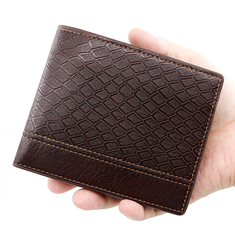 Men's Fashion Large Capacity Embossed Snake Pattern Wallet GO Buy