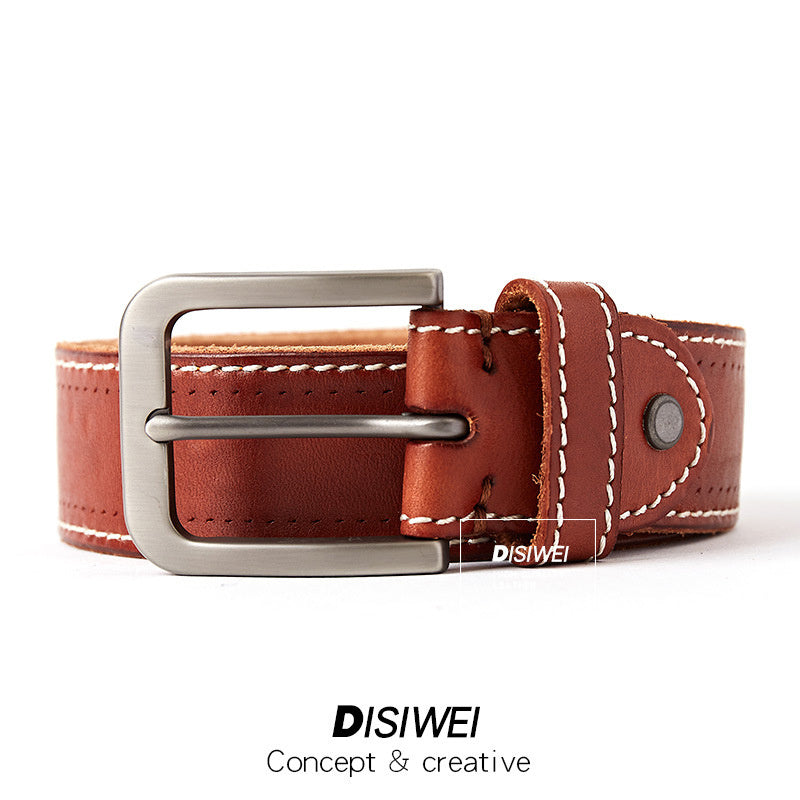Washed leather belt GO Buy