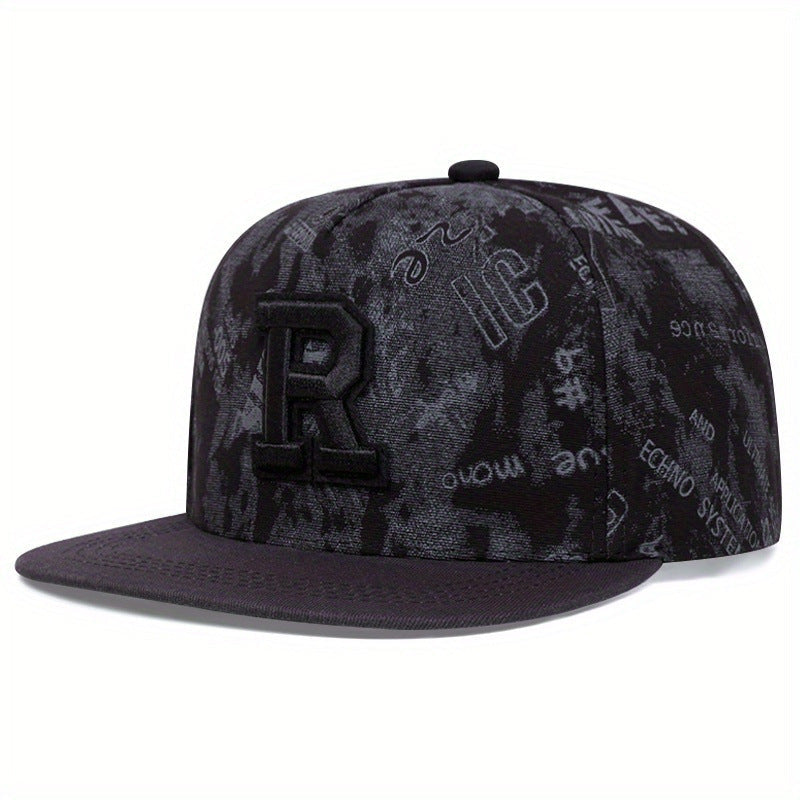 European And American R Letter Embroidery Fashion Street Hip Hop Hat Gobuy Fashion